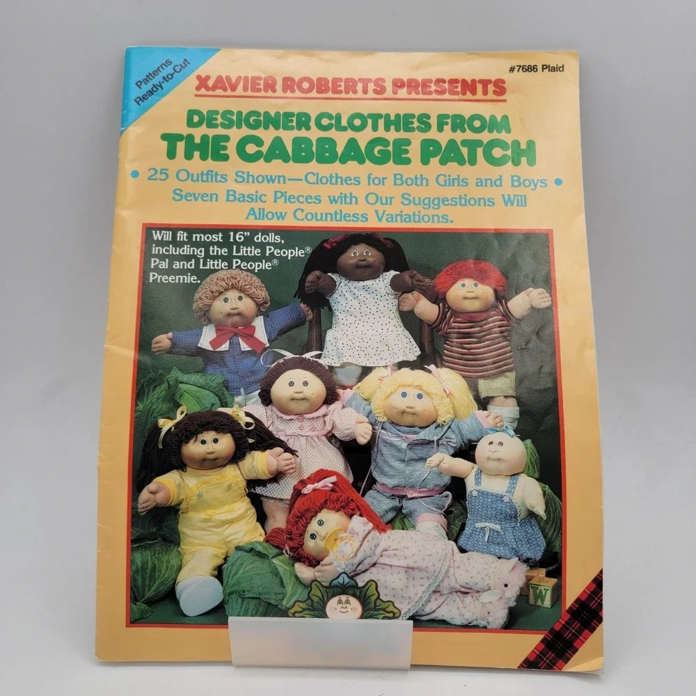 Xavier Roberts Designer Clothes From The Cabbage Patch Pattern Booklet 7686 Good